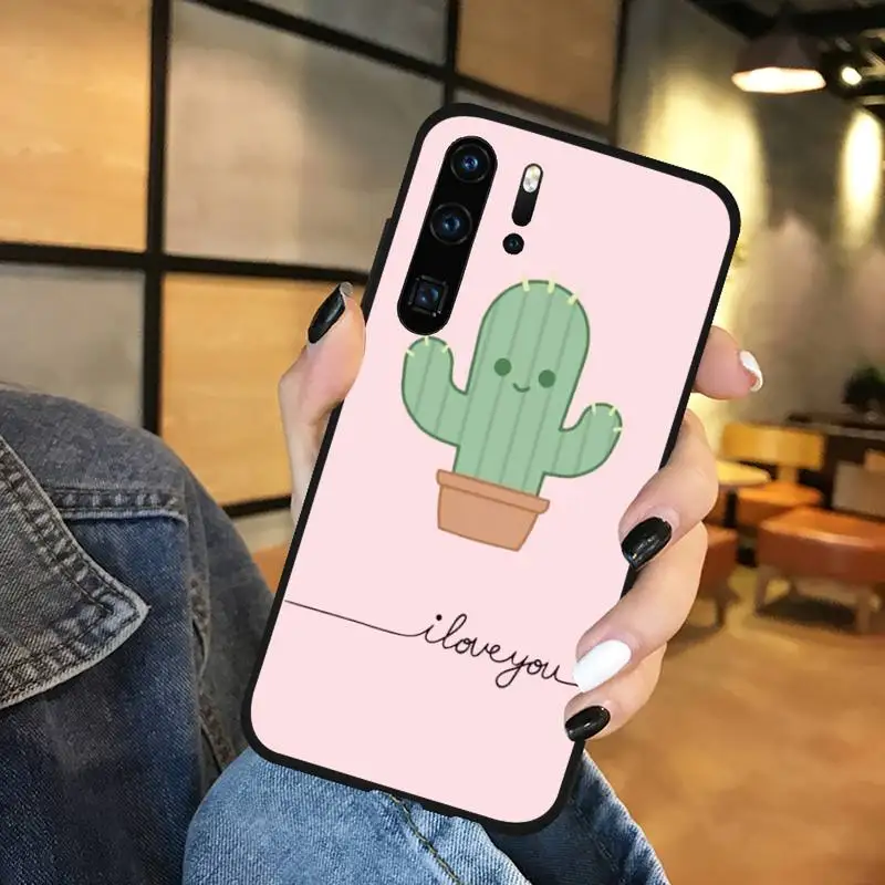 

Cactus Plants Fashion Phone Case Funda For Huawei P9 P10 P20 P30 Lite 2016 2017 2019 plus pro P smart