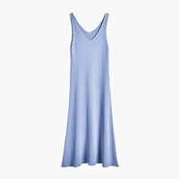 2021 ladies sundress sleeveless solid color tank dress v neck knited womens fashion clothes dailyice silk dress