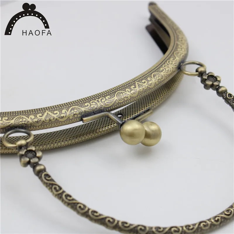 HAOFA Новое поступление 16,5 см Arc Pures рамка для Matal винт ручная сумка Рамка DIY тиснение металла Кошелек Рамка 4 шт./партия