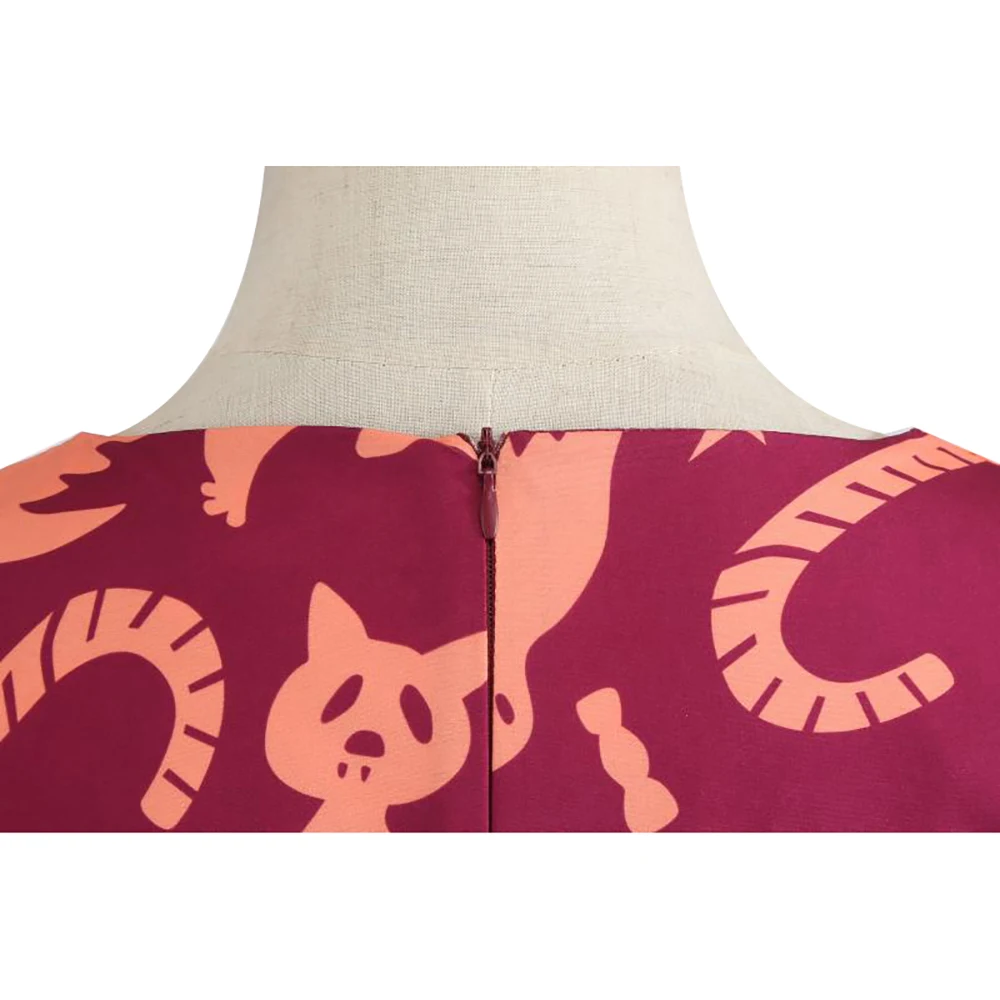 Для женщин 1950s Ретро Винтаж Коктейльные Вечерние с коротким рукавом свободное