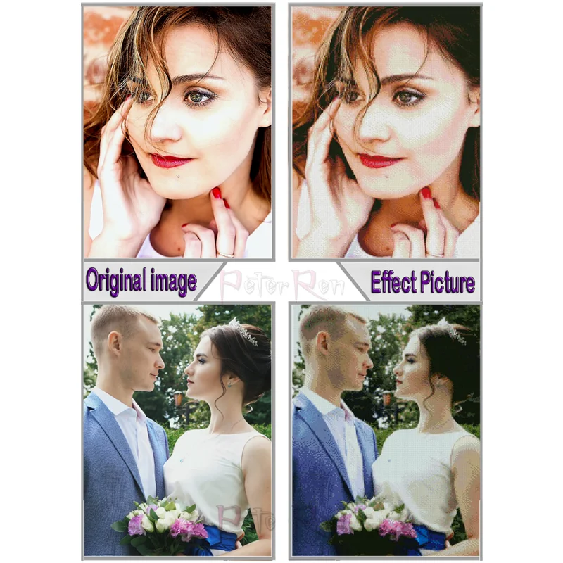 Алмазная 3D вышивка с квадратными и круглыми стразами набор для рукоделия 5D