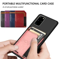 luxury leather card holder case magnetic wallet slot pouch for iphone 13 12 11 pro max 7plus 8plus phone back cover magnet coque