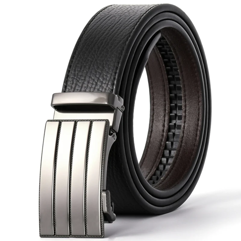 K215S10 Plyesxale, дизайнерские ремни, мужские, высокое качество, ceinture homme, кожаный ремень, мужские,, автоматическая пряжка, ремень, коричневый, cinto masculino B53 - Цвет: K215S10