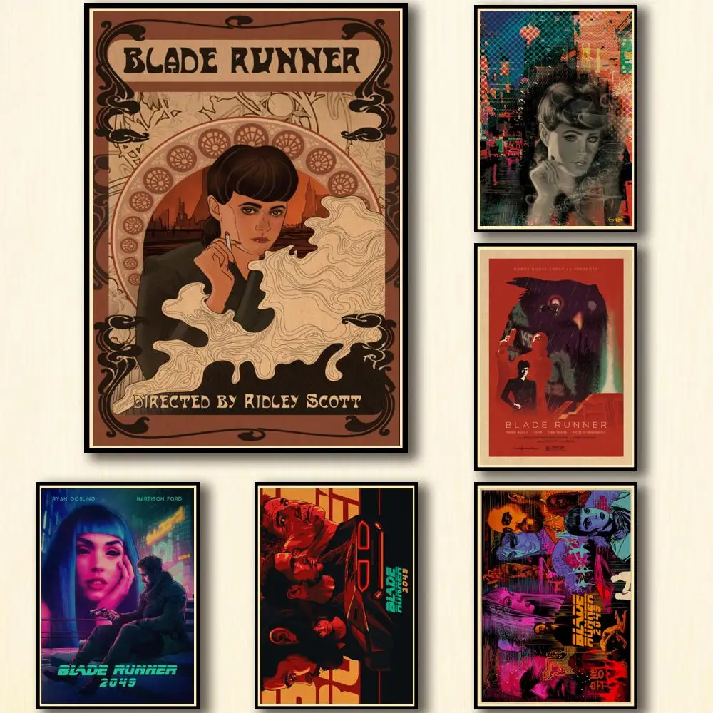 38 моделей Blade Runner плакат из крафт-бумаги альтернативная абстрактная картина