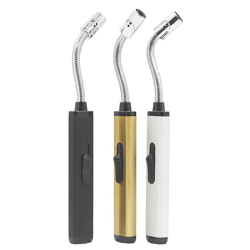 

517 bendable long metal inflatable straight into the lighter firecracker stove gas candle ignition rod customized (No gas)