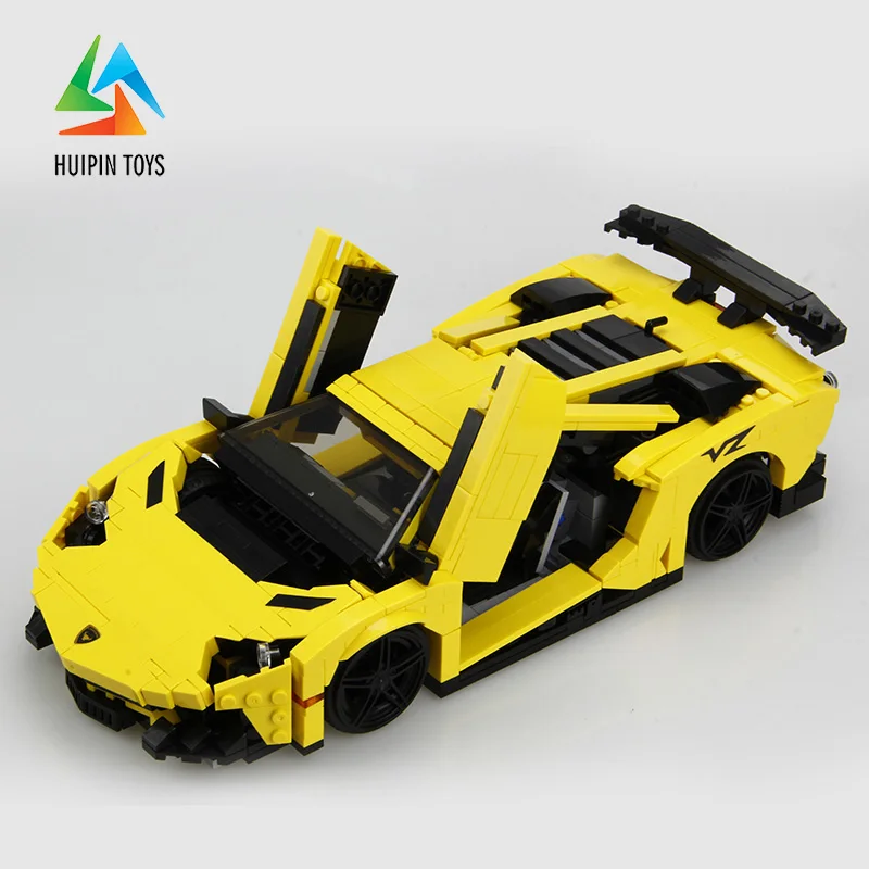 924 шт. XINGBAO строительные блоки легое технические игрушки XB-03008 Moc желтый молниеносный автомобиль Кирпичи Модель автомобиля лучший подарок для детей 4PX