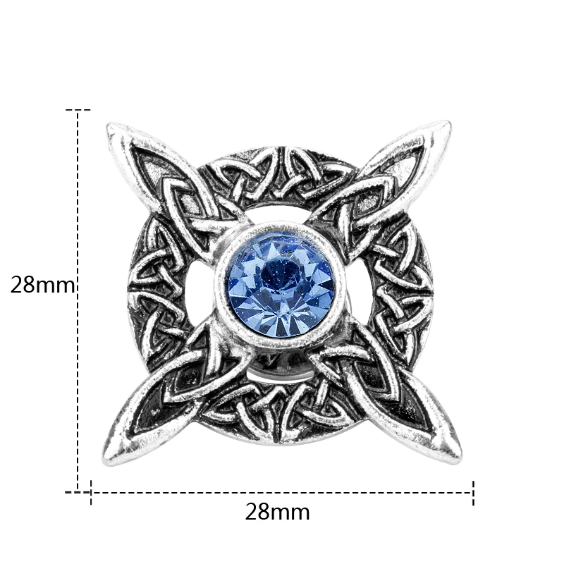 Модные ювелирные изделия HANCHANG винтажная круглая брошь в виде креста с узелком