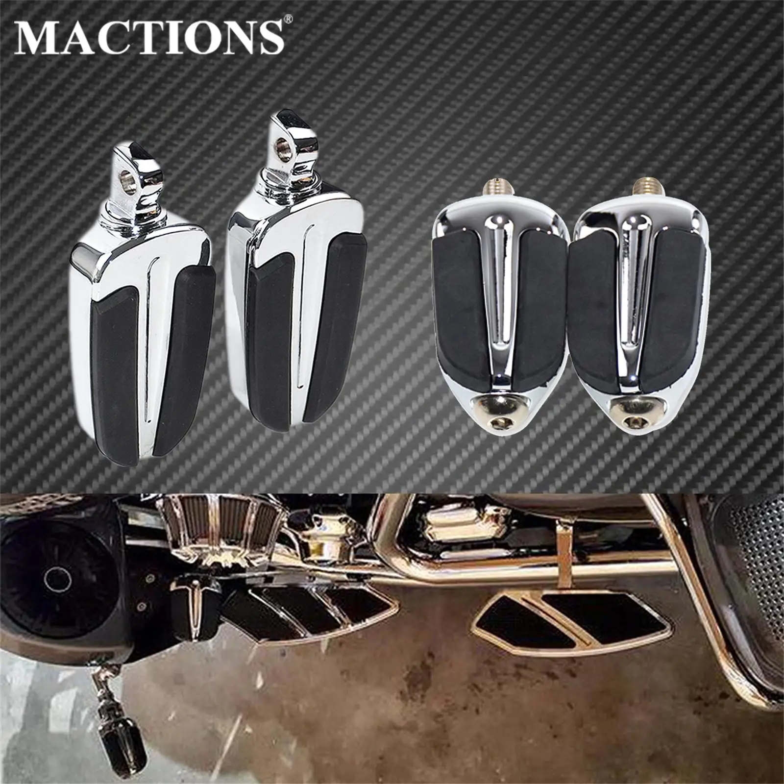 

Motocycle Universal Slipstream Foot Pegs Footrests Shifter Shift Lever Peg For Harley Touring Dyna Softail Sportster XL Breakout