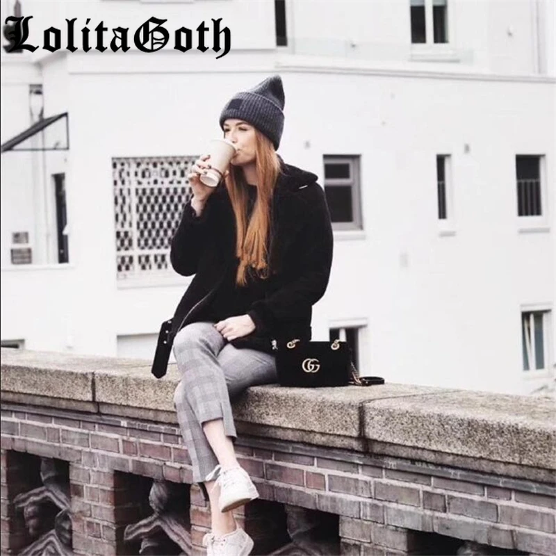 

Lolita Goth AC Studios Smiling face Beanie Skull Caps knitted Cashmere Eye Warm Couple Lovers Acne Hats Street Hip-hop Wool Cap