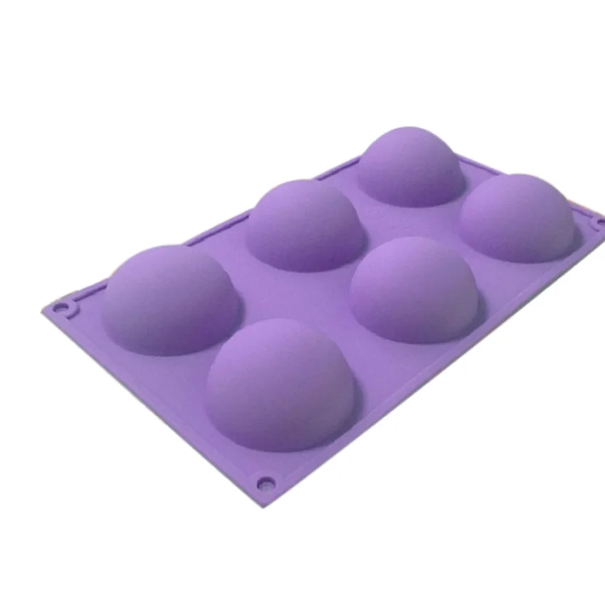 Многофункциональная силиконовая форма 6 круглых форм Нетоксичная прочная для
