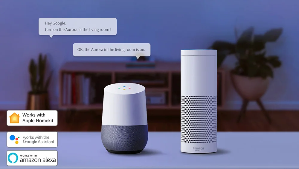 Умный светильник Xiaomi Yeelight Aurora, полоса плюс 2 м, светодиодный RGB WiFi, приложение Xiaomi, Домашний Светильник s, работает с Alexa Google Assistant Homekit