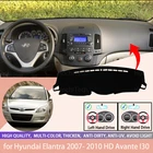 Для Hyundai Elantra 2007- 2010 HD Avante I30 консоль приборной панели замшевый коврик Защита от Солнца Чехол