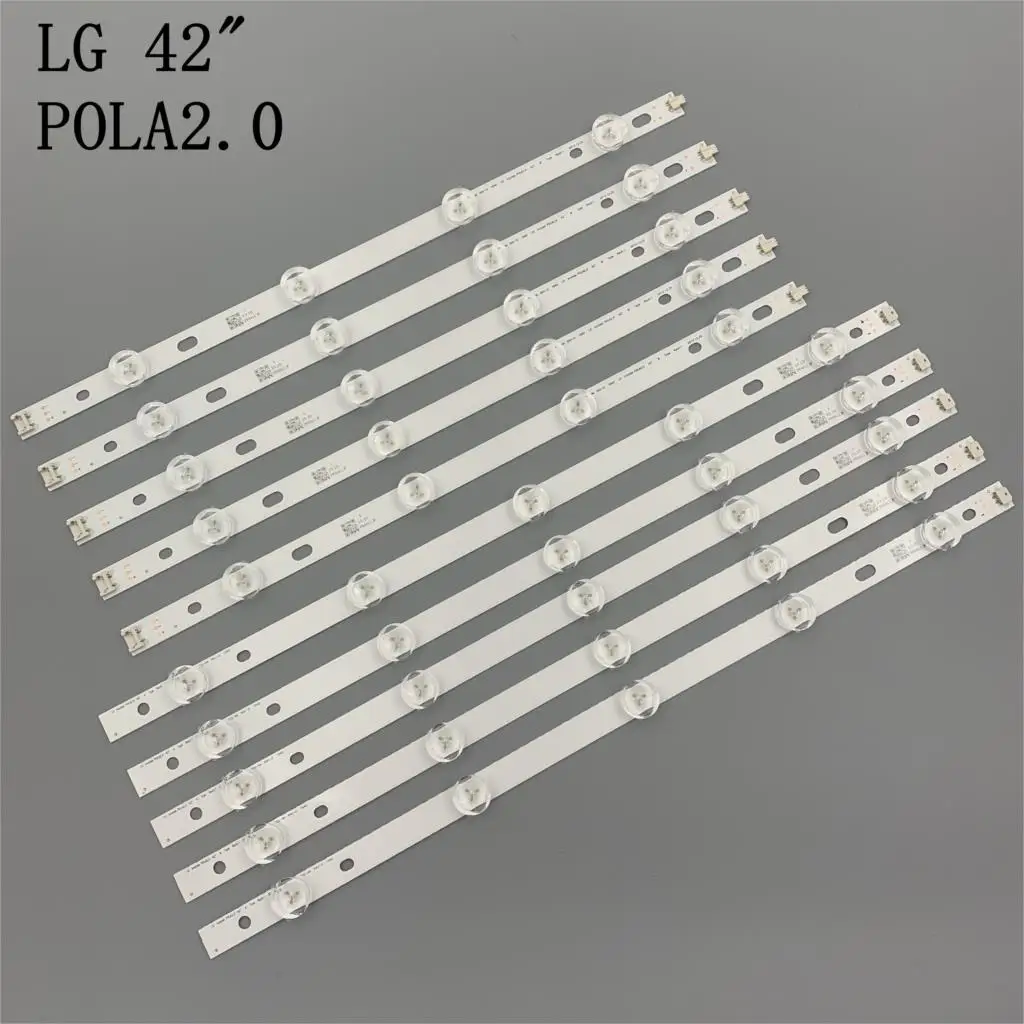 

New 10 PCS/set LED Backlight strip For LG 42 inch TV 42LN5400 42LN5300 42LN570S innotek POLA2.0 42"A POLA 2.0 42 B type