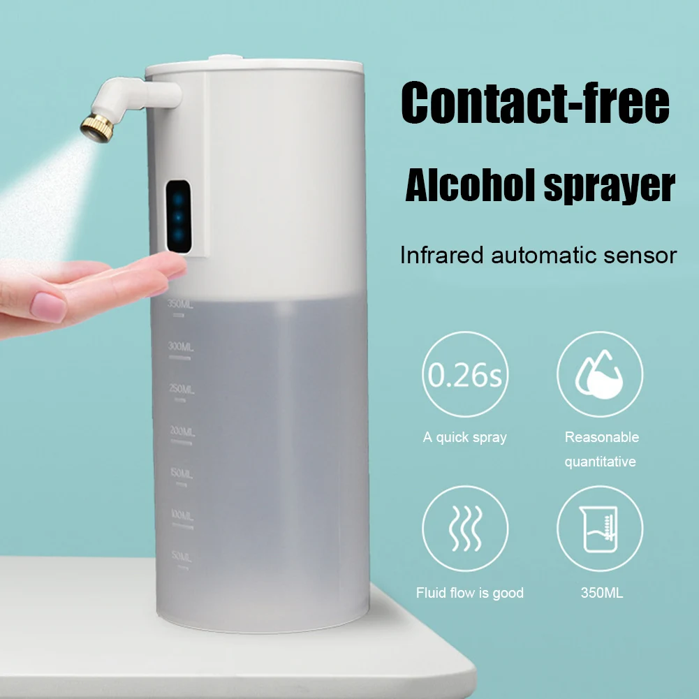 

Automatic Alcohol Dispenser Sprayer Hand Sanitizer Disinfection Liquid Soap Box Container for Household Supplies