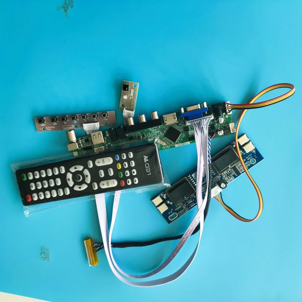 

for HSD190ME13-C01 TV USB VGA AV kit Module Controller Driver Board New LCD 4 lamps 1280X1024 19" 30pin Digital Signal