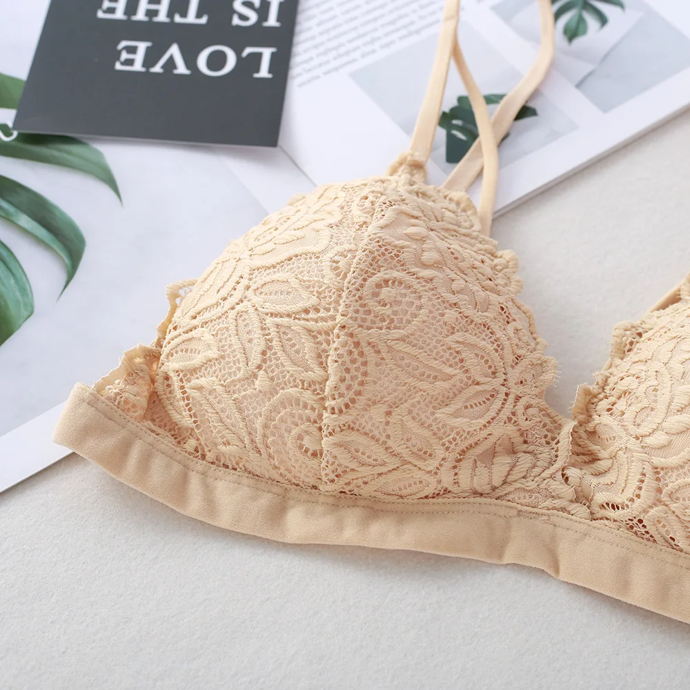 Lace Bra Women Push Up Bra Wireless Bralette Padded Bra Brassiere Female Sexy Lingerie Underwear