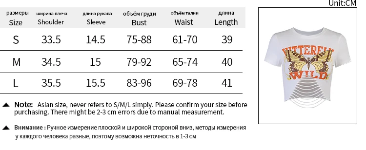 

Kawaii Tops Harajuku Women Clothes Graphic T-Shirt Gothic Punk Short Sleeve Sexy Hollow White T Shirts Streetwear Y2K Crop Top