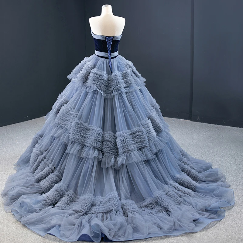 J67119 JANCEMBER Quinceanera Dresses Strapless Princess Lace Up Back Elegant Puffy Skirt Vestido De 15 Anos 16
