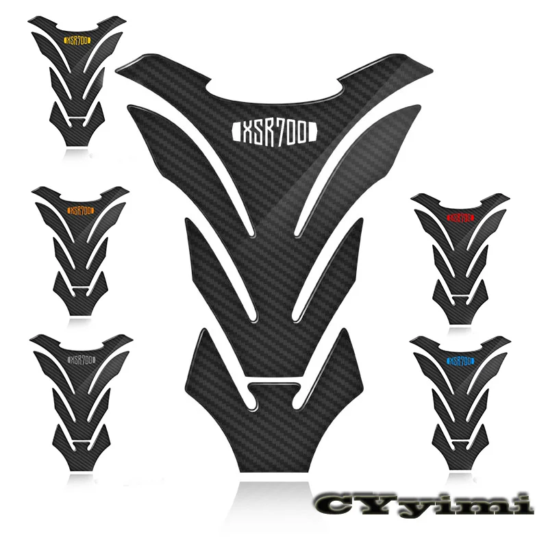 

3D Carbon Fiber Motorcycle Fuel Tank Pad Cover Protector Decal Stickers For Yamaha XSR 700 XSR700