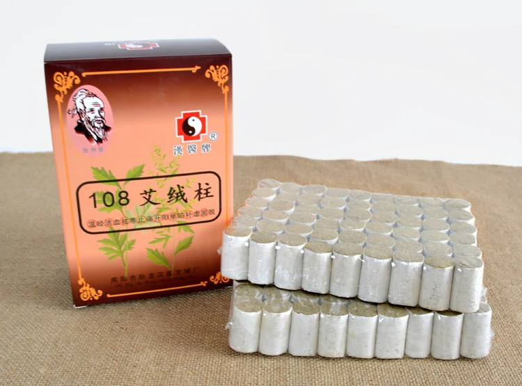 108 шт 5 лет дым/бездымный черный углеродистый теплый мокса палка Акупунктура