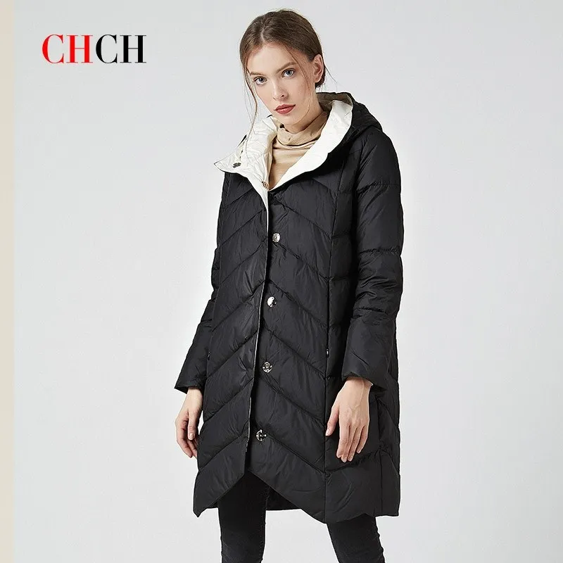 

CHCH Fashion 2021 New Women's jacket warm down parka coat Women collection outwear Female elegant jacket