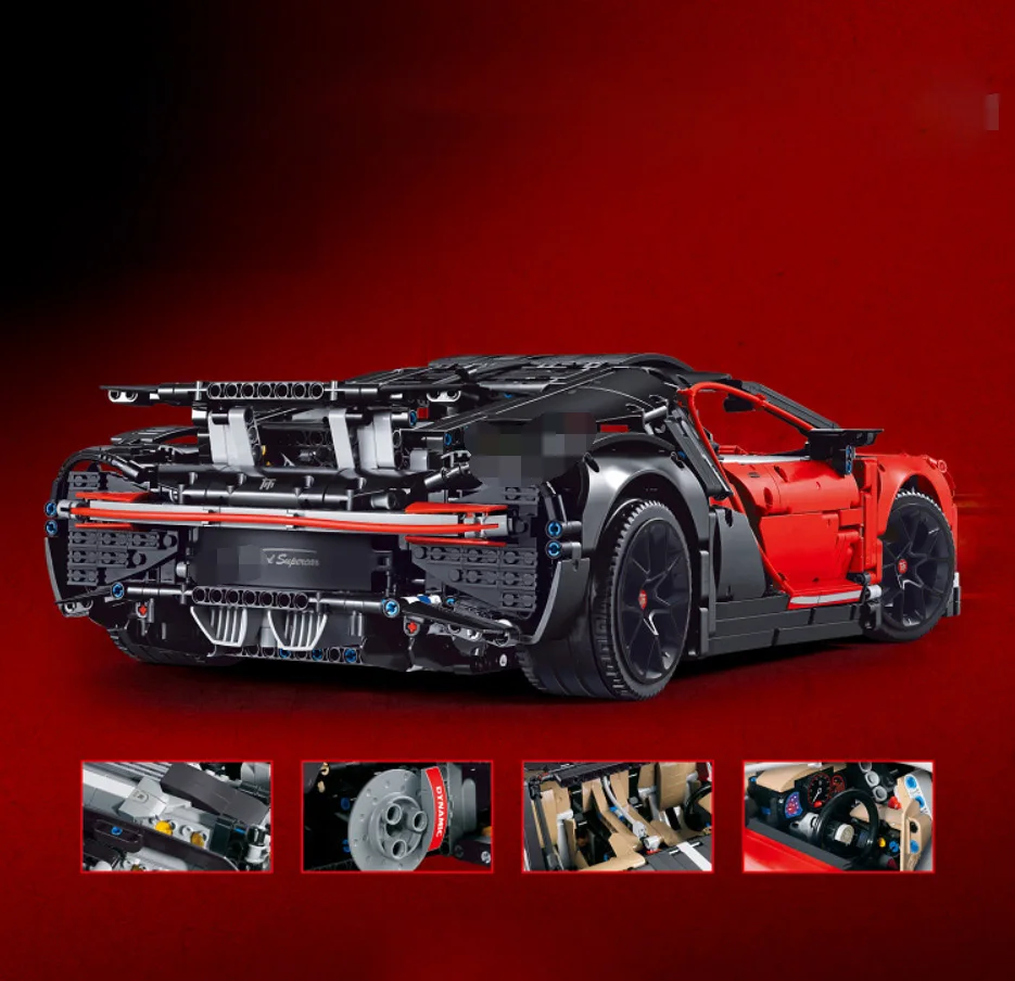 20086 Red Version Новинка; Лидер продаж! MOCs серии гоночный автомобиль Honda S2000 AP2 MOC 24500 совместим с Technic гоночные строительные блоки кирпичи модель игрушки - Цвет: 20086 Red Version