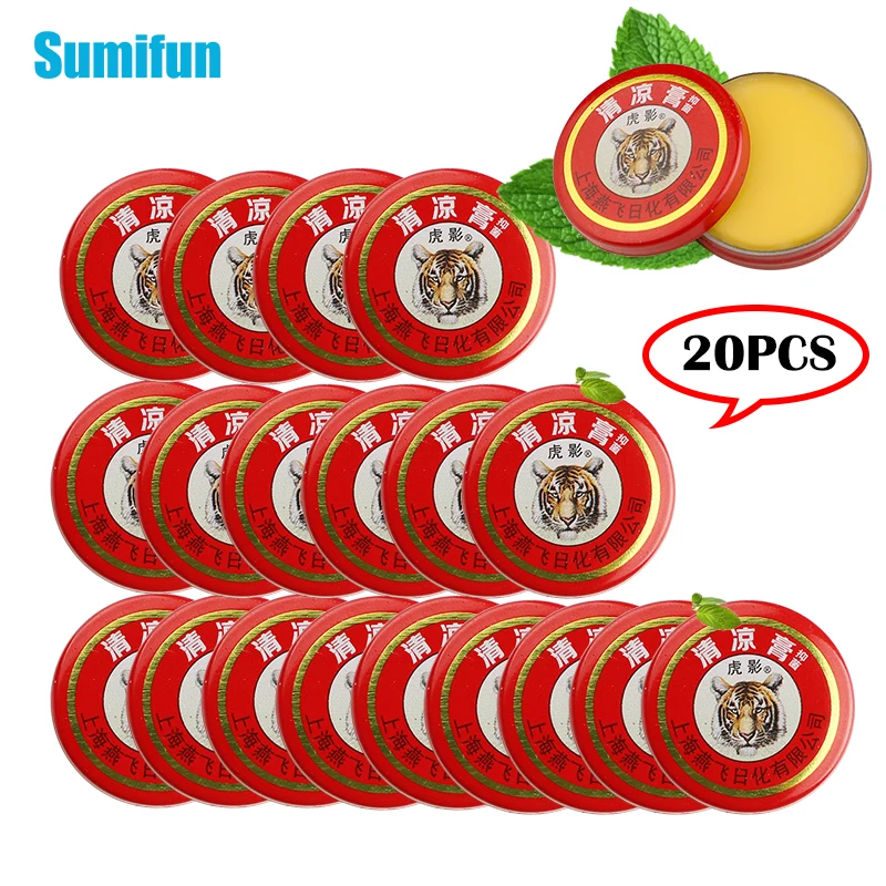 20 шт. мазь с тигровым бальзамом для снятия боли в мышцах спины и шее | Красота