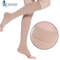 men women anti fatigue open toe support compression stockings unisex stylish