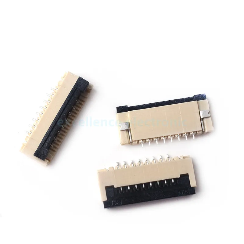 10 шт. FPC FFC плоский кабельный разъем 1 мм Шаг под гнездом раскладушка 4P 6P 8P 10P 12P 14P 16P