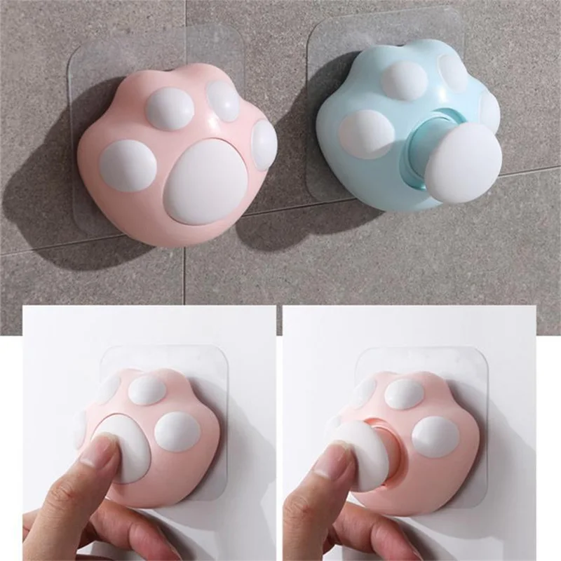 

Cute Claw Hook Cat Claw Hook Strong Adhesive Sticker Wall Hanging Hook Kitchen Bathroom Door Back Wall Seamless Hook