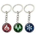 Брелок Genshin Impact, косплей, видение, Бог, глаз, мондштадт, лиюэ, гавань, аксессуары для сумки, симпатичная цепочка для ключей для девочек