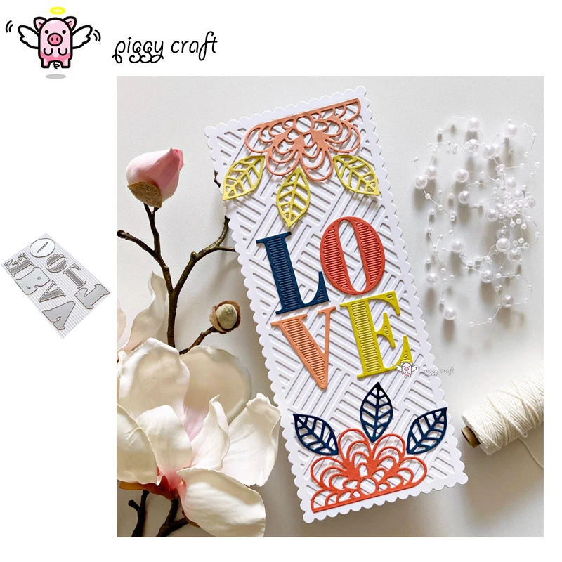 Металлические Вырубные штампы форма для вырезания любовь буквы украшение