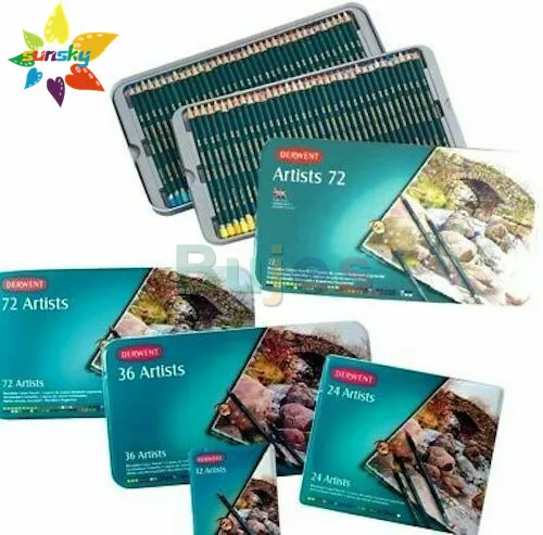 Оригинальный набор из жестяных карандашей для художников 12 24 36 72 цвета