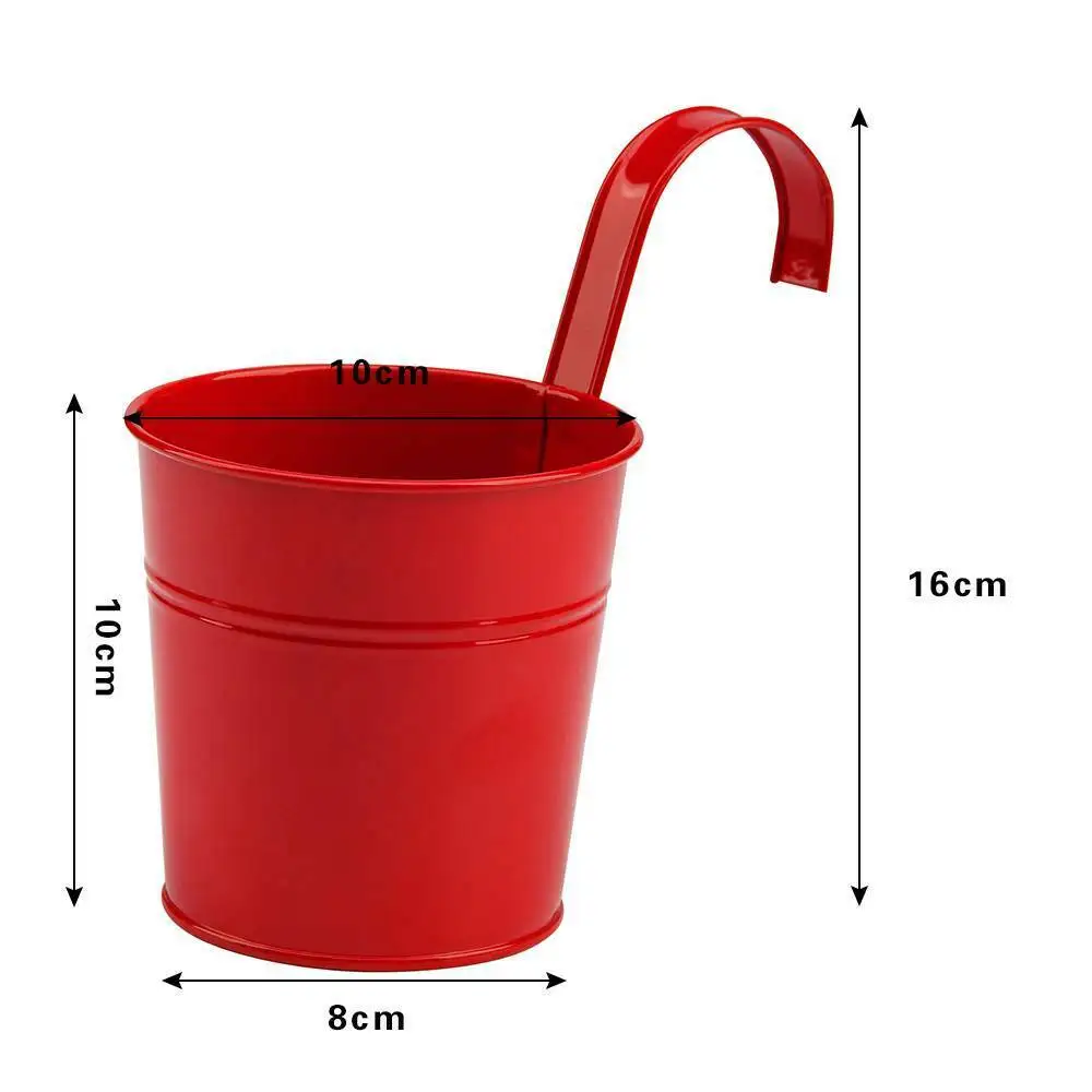 10 шт. металлический Железный цветочный горшок подвесной съемный для растений