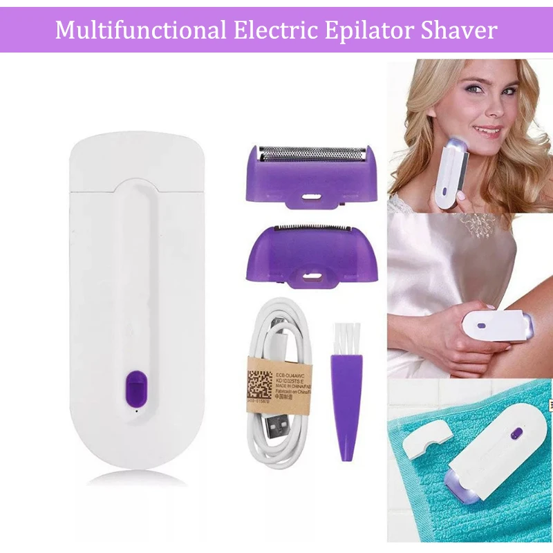 

Electric Women Laser Rechargeable Epilator Remover Smooth Touch Hair Removal Instant Painless Sensor LightTechnology Hair Remov