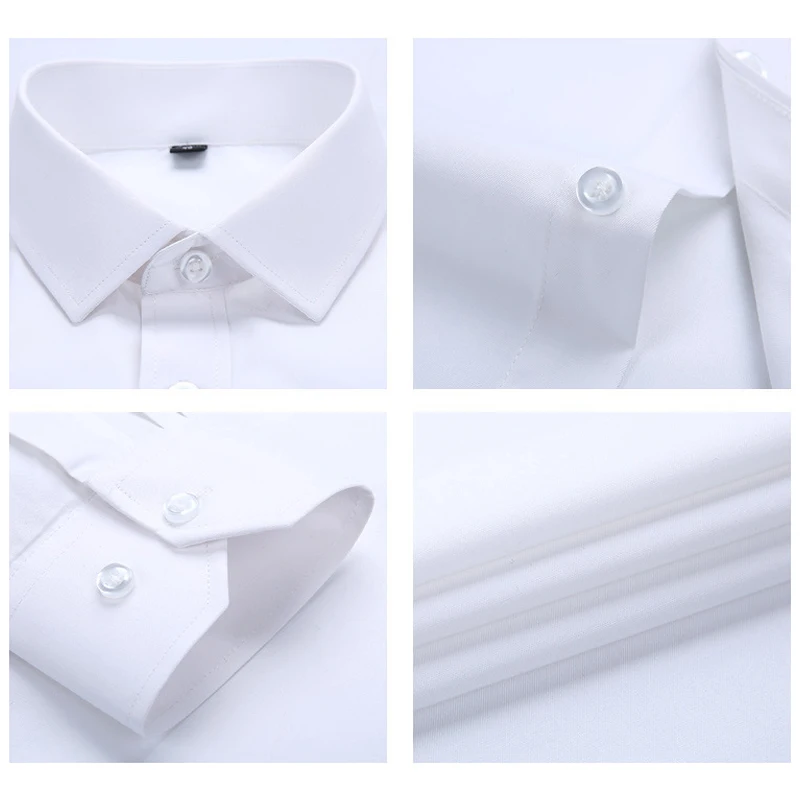 Новая хлопковая Мужская рубашка с длинным рукавом в деловом стиле | одежда