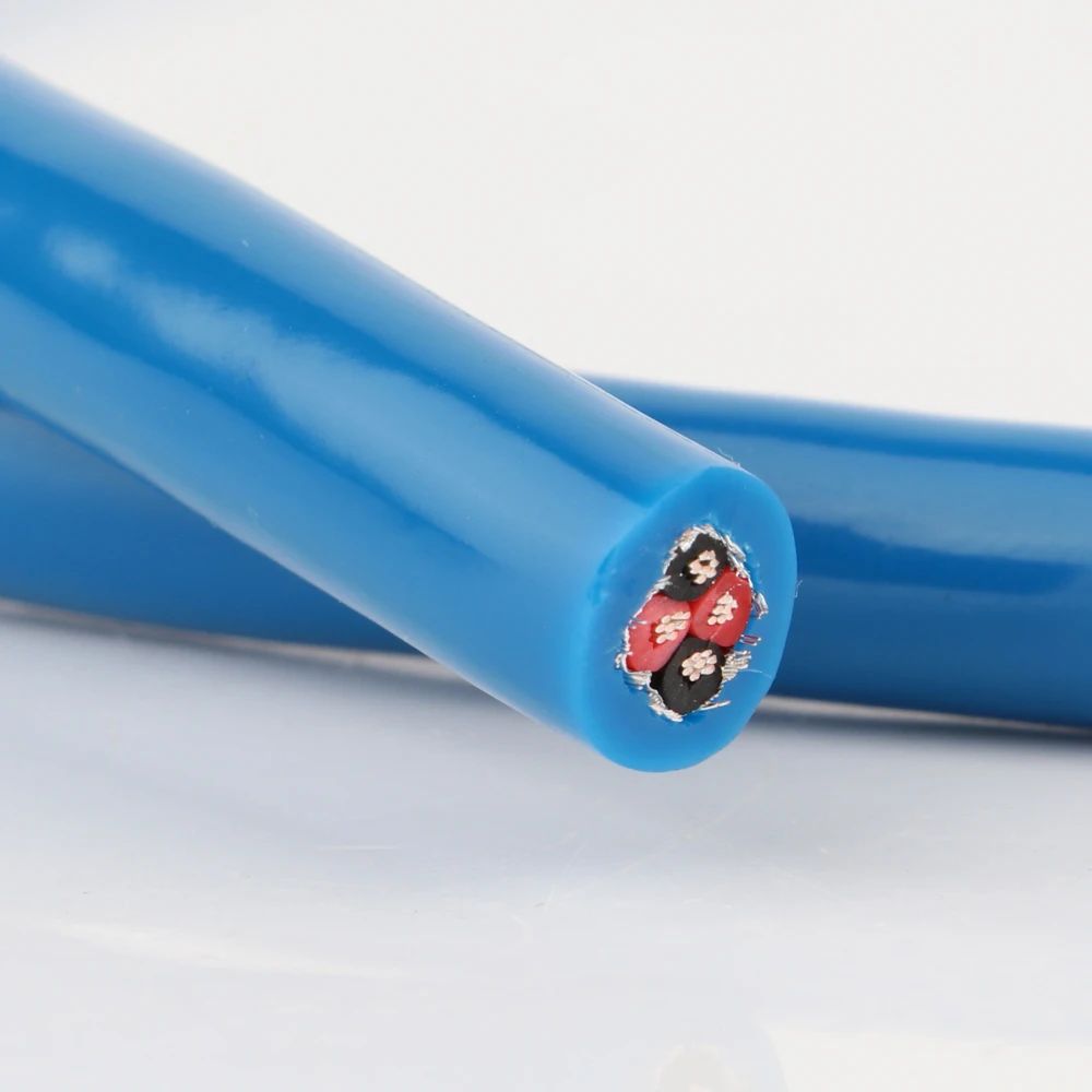 Высокочистый медный с посеребренным RCA межсоединительным кабелем