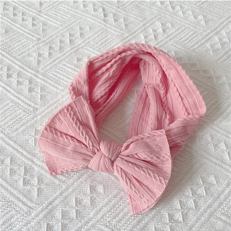 Оптовые цены 10 шт. Мягкие вязаные повязки на голову для маленьких девочек с