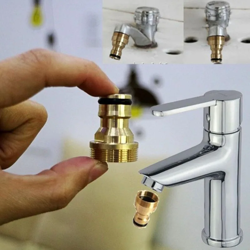 All-copper basin connection faucet car wash water pipe washing machine copper conversion interface accessories | Дом и сад