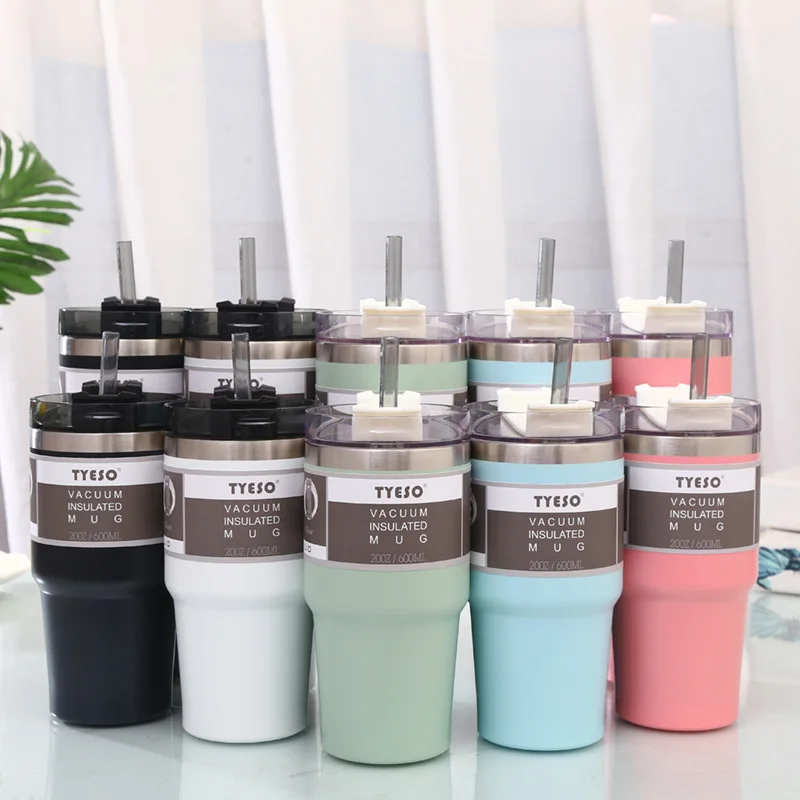 

Car Mug with Straws 30Oz Vacuum Insulation Cup Thermoses Bottles Stainless Steel Heat Preservation Car Coffee Mug Travel Thermal