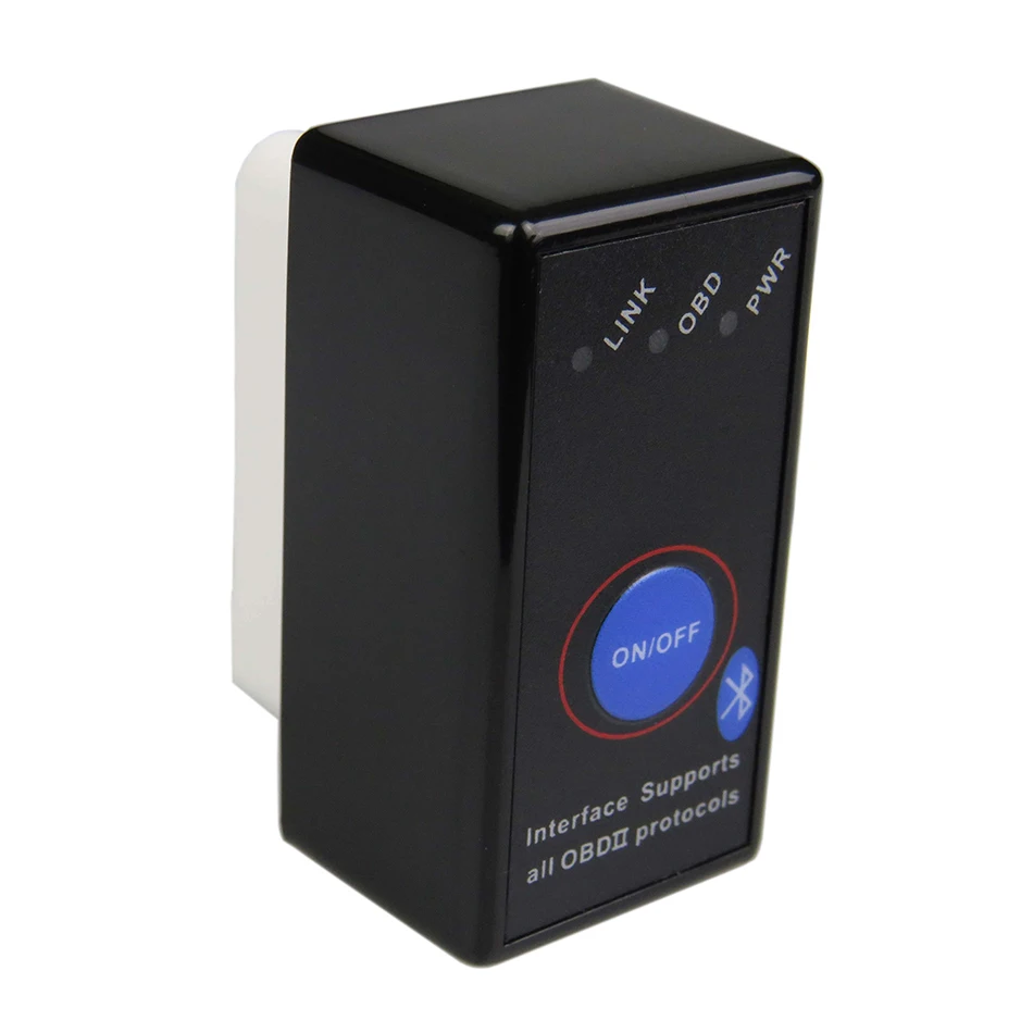 Мини ELM327 Bluetooth V1.5 переключатель питания ELM 327 в 1 5 OBD2 OBD II сканер для Android Torque Elm