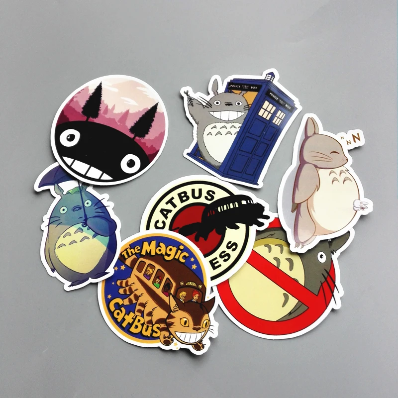 Милые наклейки TD ZW 6 шт./лот Тоторо для телефона автомобиля ноутбука велосипеда