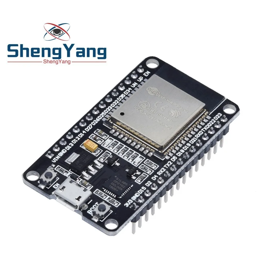 ESP32 ESP-32 ESP32S ESP-32S CP2102 беспроводной WiFi Bluetooth макетная плата Micro USB двухъядерный усилитель мощности фильтрующий модуль