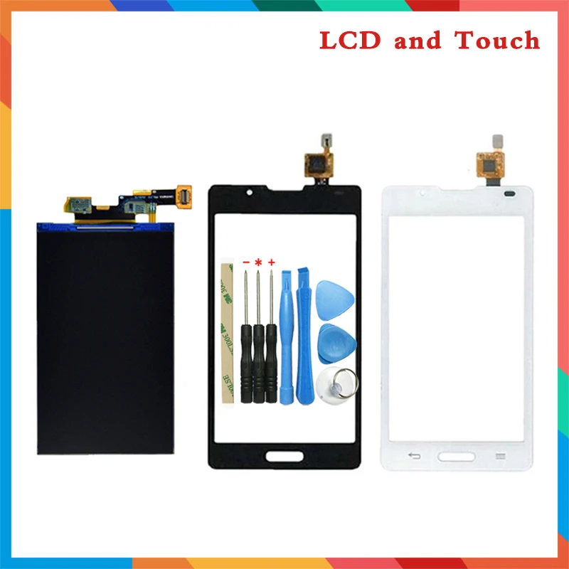 Высокое качество 4 3 &quotдля LG Optimus L7 II P710 ЖК-дисплей экран + сенсорный дигитайзер