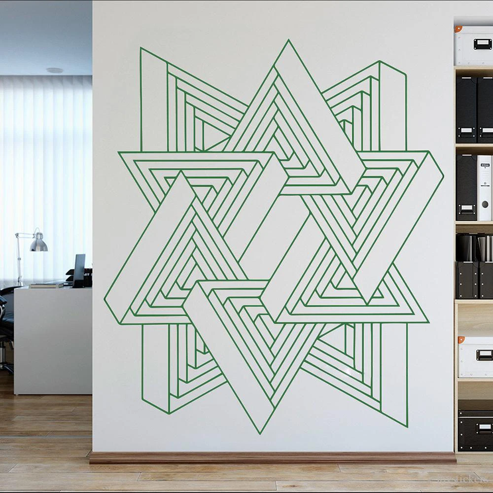 Новое поступление абстрактная Геометрическая настенная наклейка уникальный