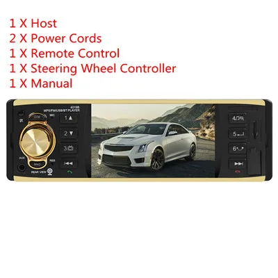 A 1 Din Bluetooth автомобильное радио авторадио радио Coche автомобильный стерео MP5 плеер 4,1 дюймов авто радио AUX USB FM радио головное устройство - Color: A