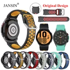 Ремешок силиконовый для смарт-часов Samsung Galaxy Watch 4 Classic, спортивный браслет для Samsung Watch 4 40 мм 44 мм