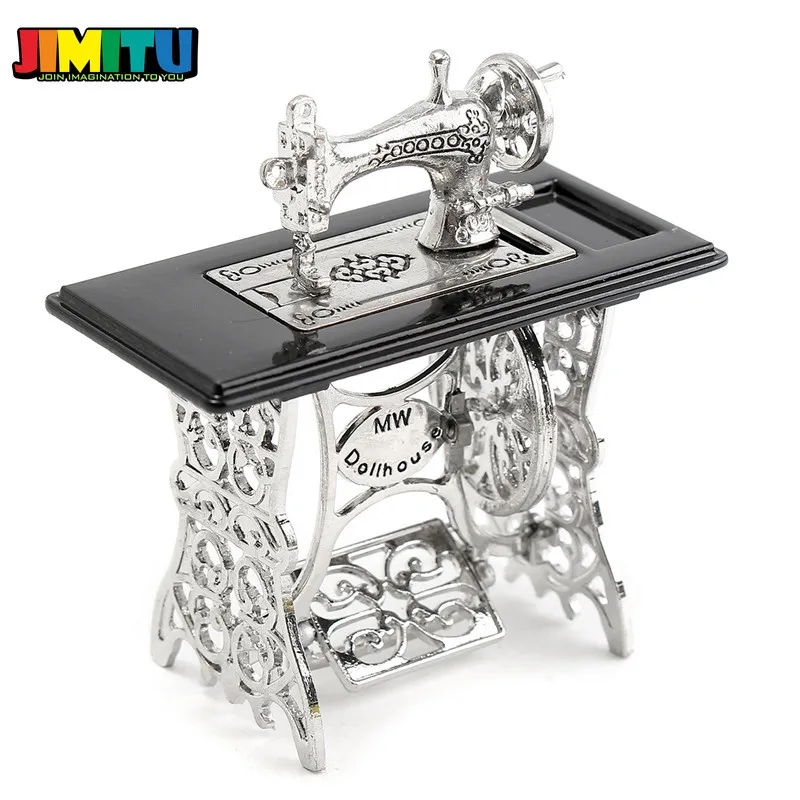 JIMITU миниатюрная швейная машина винтажная игрушка мебель игрушки подарки для 1/12