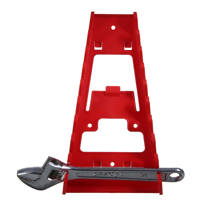 

9 Slots Mounted Wrenches Rack Wall Plastic Spanner Rack Hand Tools Holder Rack Rail Tray Organizer Tool