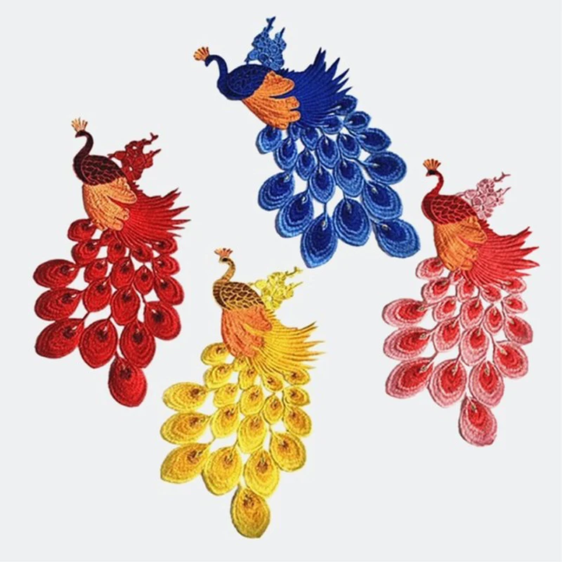 

Hot Color Embroidery Animal Cloth Sticker Tang Suit Cheongsam Decoration Sticker Handmade Sew On Patches Decoration Accessories